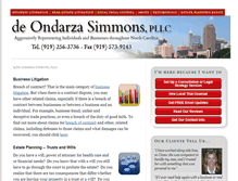 Tablet Screenshot of deondarzasimmons.com